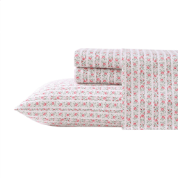 Laura Ashley(R) Marta Cotton Sateen Stripe Sheet Set