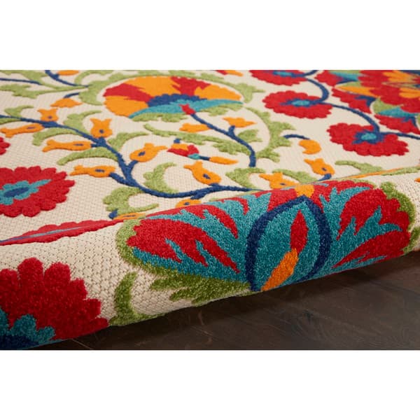 Nourison Aloha Bloom Vines Transitional Indoor/Outdoor Area Rug