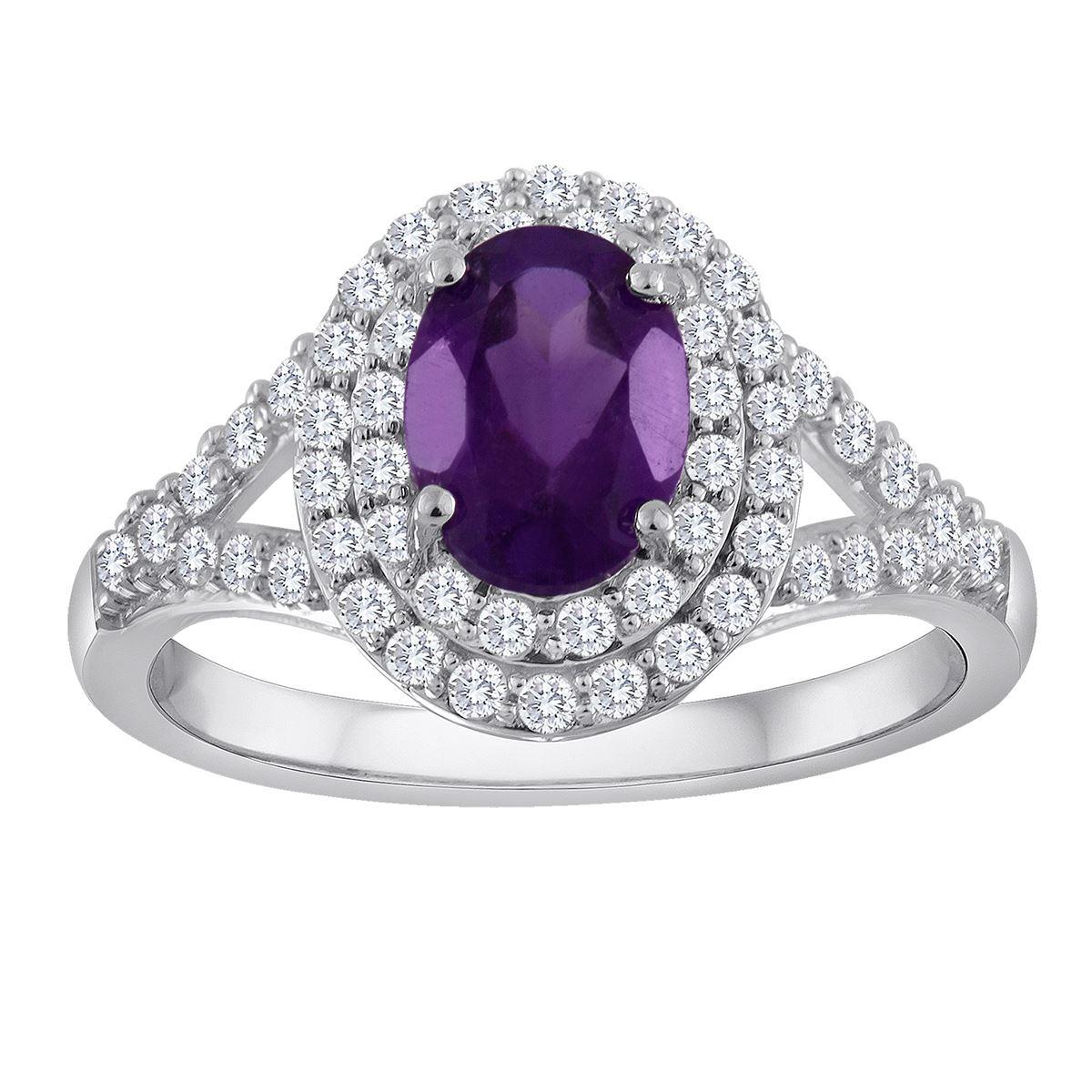 Gemstone Classics™ Sterling Silver Amethyst & Sapphire...