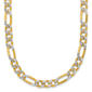 Gold Plated over Sterling Silver Figaro Chain Necklace - image 2