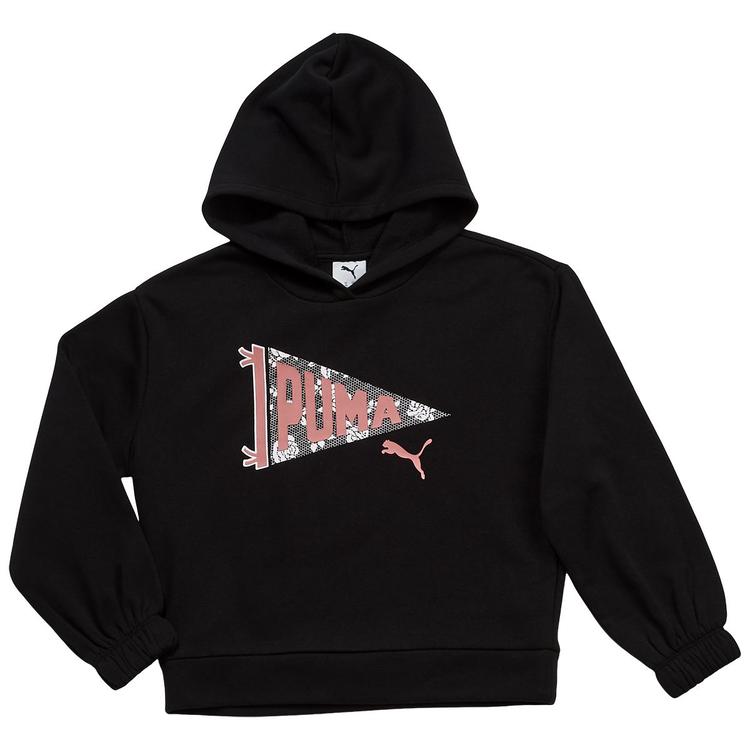 Girls (7-16) Puma(R) Lace Pennant Flag Fleece Lined Pullover Hoodie