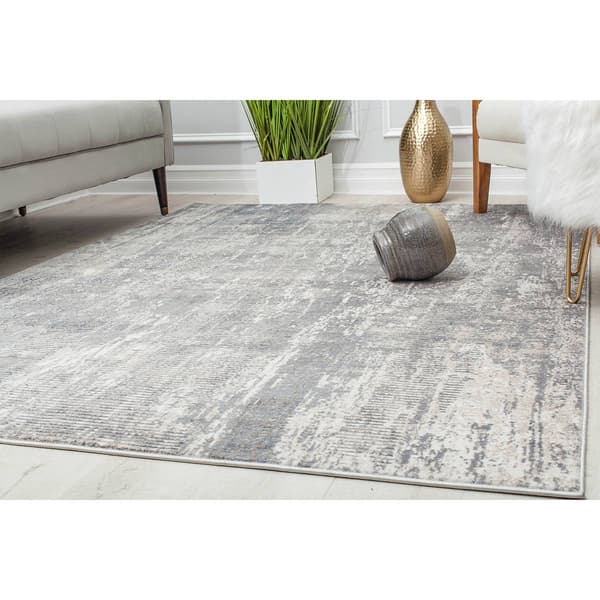 Rugs America&#8482; Auden Silver Mirror Transitional Rectangle Area Rug