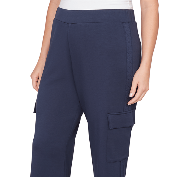 Plus Size Ruby Rd. Jetsetter Luxe Knit Cargo Ankle Pants