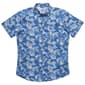 Mens IZOD&#40;R&#41; Tropical Leaves Chambray Button Down Shirt - Moonlight - image 1