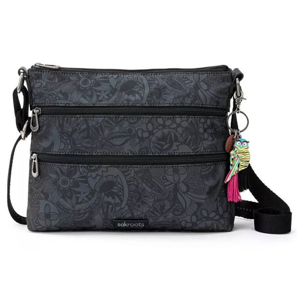 Sakroots Basic Nylon Crossbody - Black Spirit Desert - image 