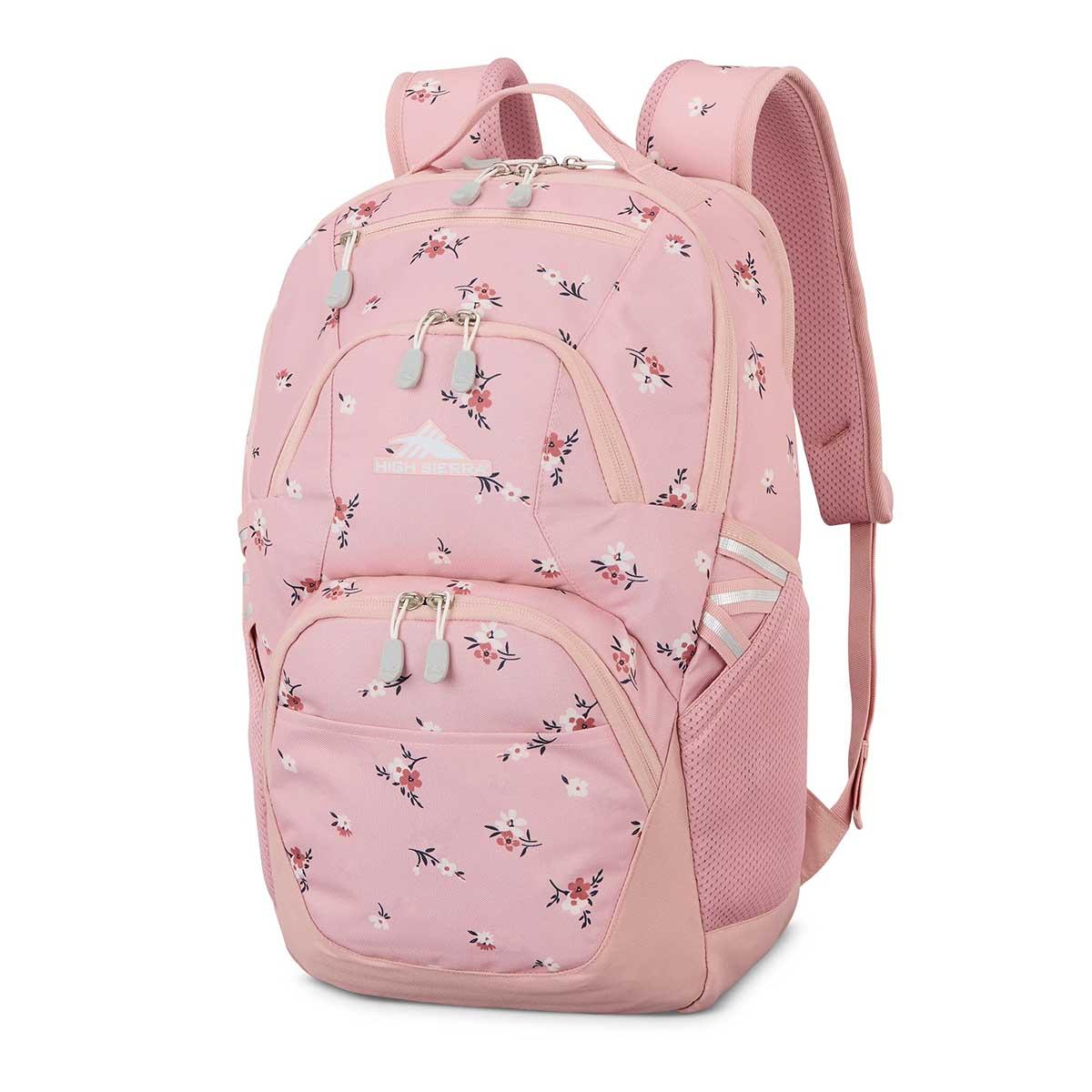 High Sierra Swoop Signature Floral Backpack - Soft Pink
