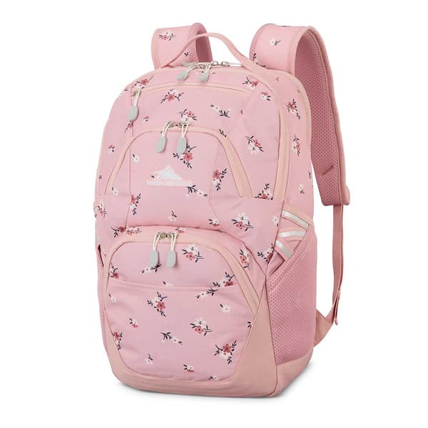 High Sierra Swoop Signature Floral Backpack - Soft Pink - image 
