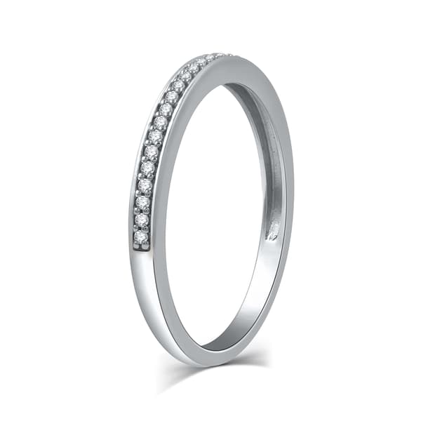 Nova Star® Sterling Silver 3/8ctw. Lab Diamond Wedding Set