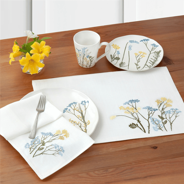 Lenox® Wildflowers Border Placemats - Set of 4