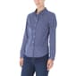 Womens Jones New York Long Sleeve Oxford Dot Easy Care Top - image 1