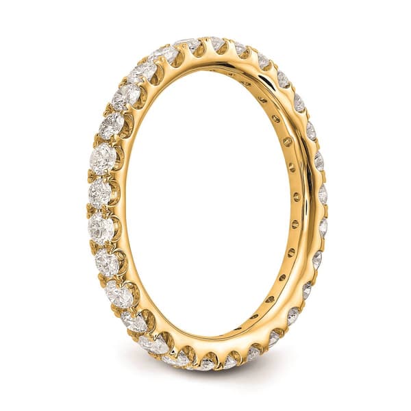 Pure Fire 14kt. Yellow Gold Lab Grown Diamond Eternity Band