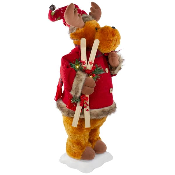 Northlight Seasonal 24in. Animated Musical Moose Christmas Figure
