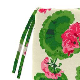 Jordan Manufacturing Geranium Floral Chair Pad Seat Cushion