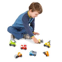 Melissa &amp; Doug® Wooden Construction Site Vehicles