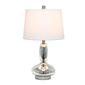 Lalia Home Classix Glass Dollop Table Lamp w/White Fabric Shade - image 1