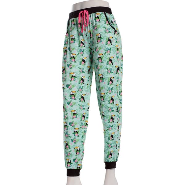 Juniors Pillow Talk Toucan Printed Pajama Joggers - image 