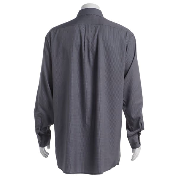 Mens Big & Tall Christian Aujard Dress Shirt - Black Check