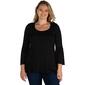 Plus Size 24/7 Comfort Apparel Flared Long Bell Sleeve Tunic - image 1