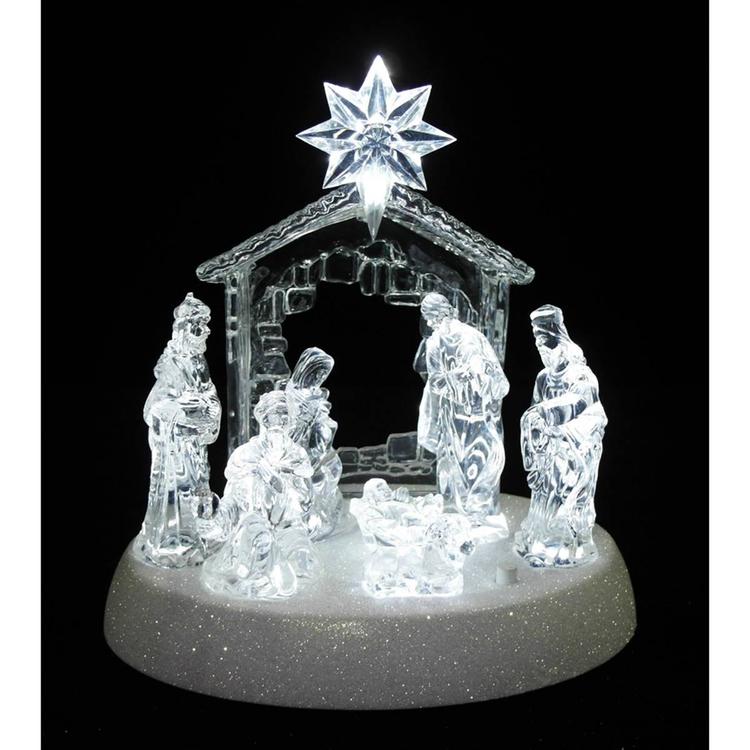 Northlight Seasonal 7.5in. LED Christmas Nativity Scene
