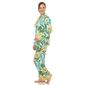 Womens White Mark Two Piece Wildflower Print Pajama Set - image 3