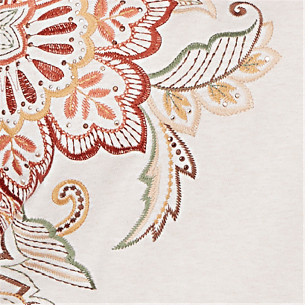 Plus Size Alfred Dunner Spice Market Floral Embroidery Blouse