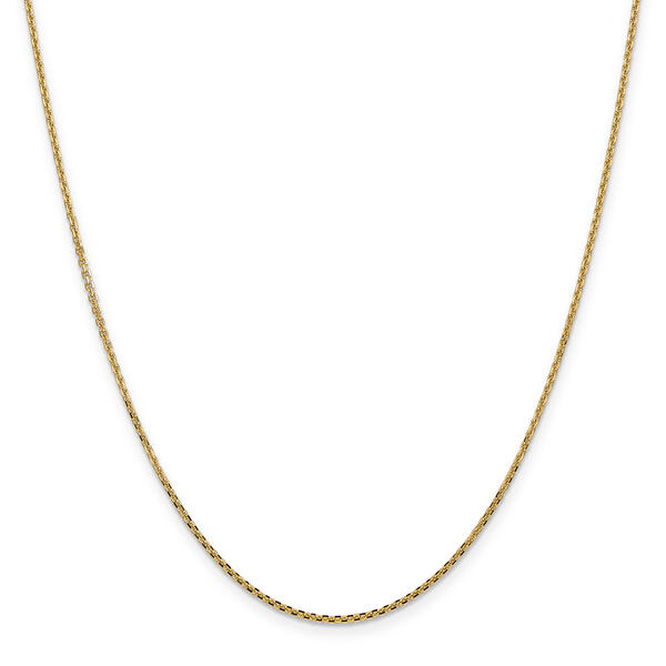 Unisex Gold Classics&#40;tm&#41; 1.45mm. Solid Diamond Cut Cable Necklace - image 