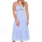 Juniors Trixxi Tile Print Gauze Keyhole Midi Slip Dress - image 3