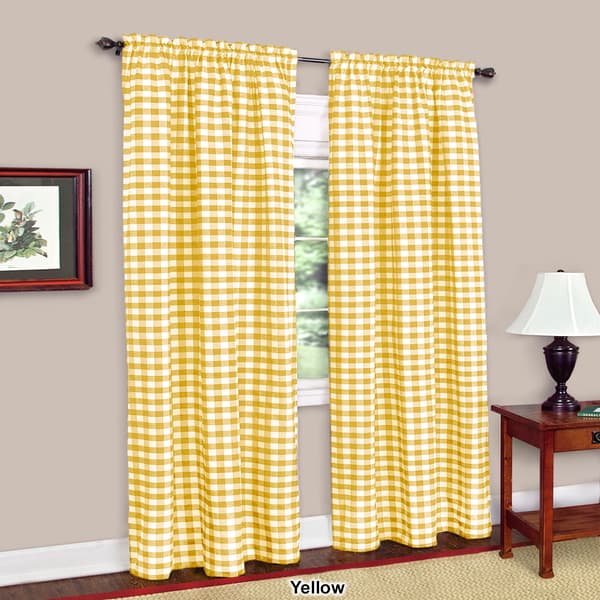 Achim Buffalo Check Rod Pocket Curtain Panel