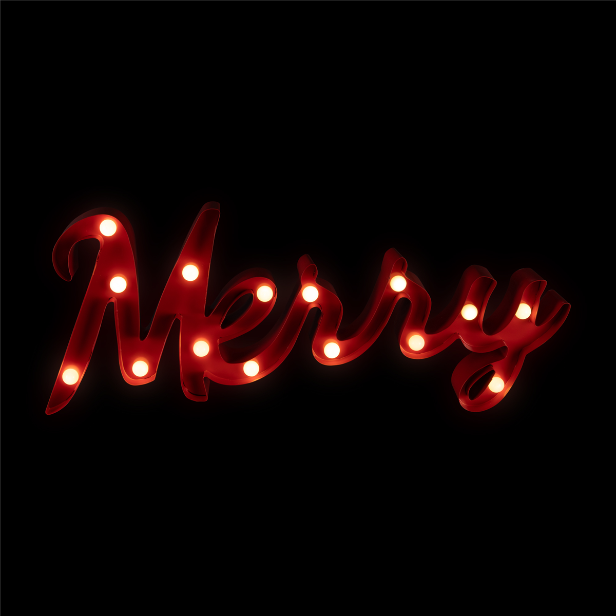 Northlight 20.5in. Lighted "Merry" Christmas Decoration