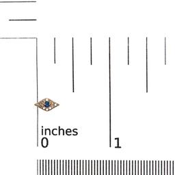 Haus of Brilliance 10kt. Gold Sapphire & Diamond Stud Earrings