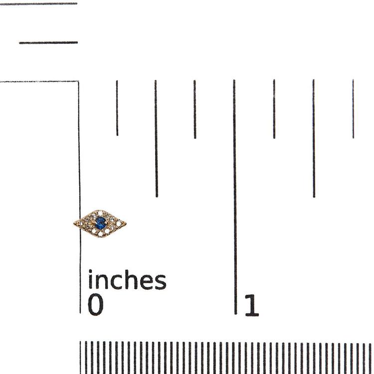 Haus of Brilliance 10kt. Gold Sapphire & Diamond Stud Earrings