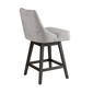 Armen Living Branson Grey 26in. Counter Height Swivel Bar Stool - image 3