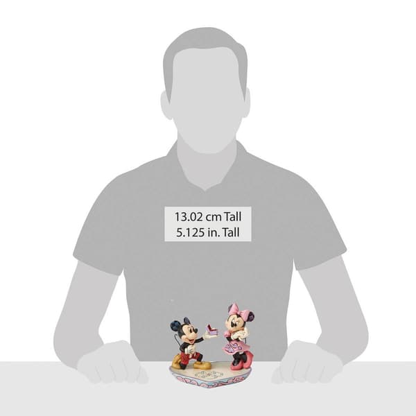 Jim Shore Disney Traditions Mickey & Minnie Ring Dish Figurine