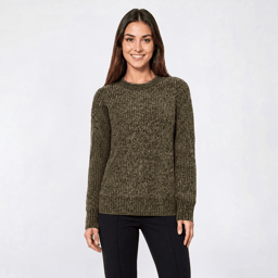 Womens Hasting & Smith Solid Long Sleeve Chenille Sweater