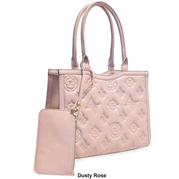 Adrienne Vittadini Logo Quilt Satchel