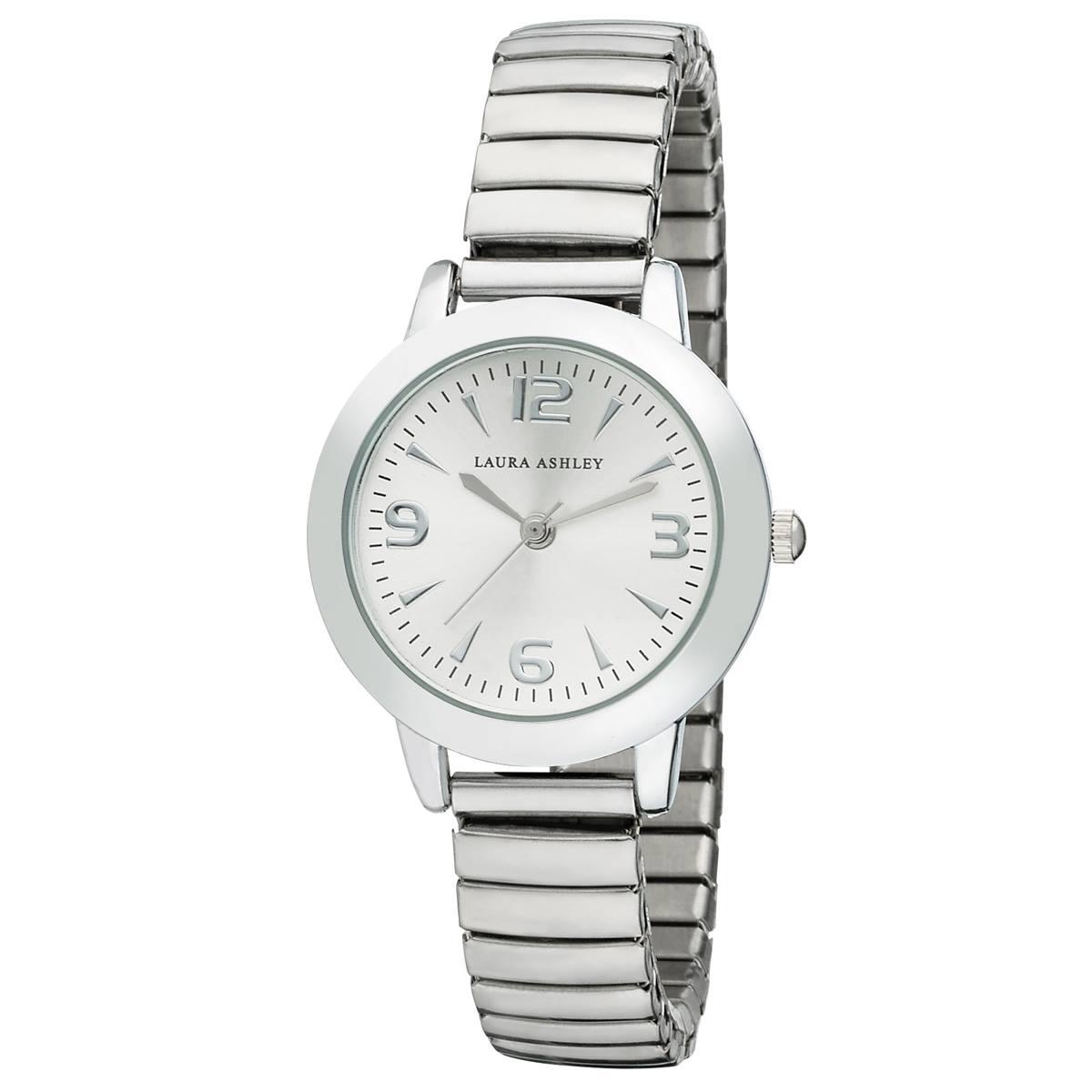 Womens Laura Ashley® Stretch Bracelet Watch - LA31034SS