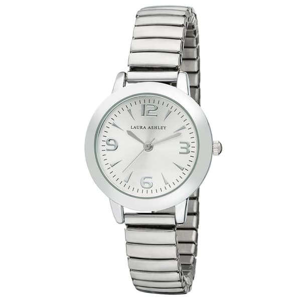 Womens Laura Ashley&#40;R&#41; Stretch Bracelet Watch - LA31034SS - image 