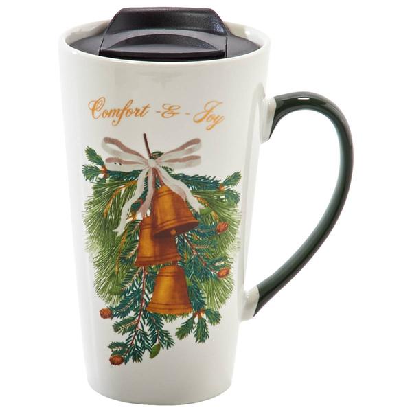 Godinger 18oz. Comfort & Joy Travel Mug - image 