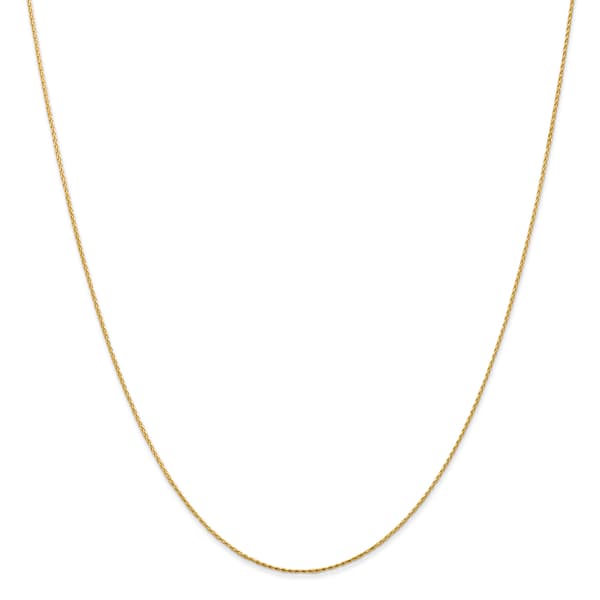Gold Classics&#40;tm&#41; .8mm. 14k Parisian Diamond Cut Necklace - image 