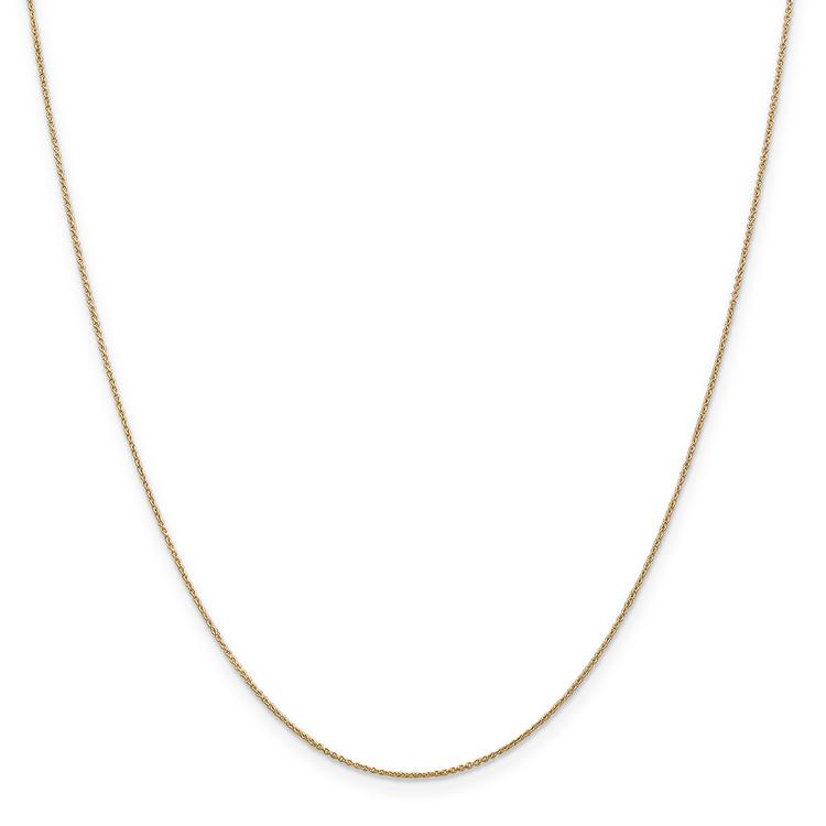 Gold Classics™ .75mm. Solid Polished Cable Chain Anklet