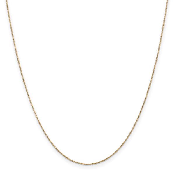 Gold Classics&#8482; .75mm. Solid Polished Cable Chain Anklet