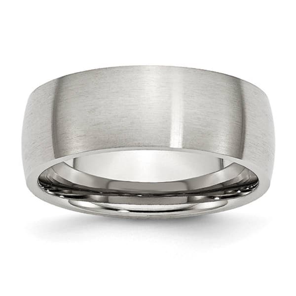 Mens Gentlemen's Classics&#40;tm&#41; 8mm Dome Stainless Steel Wedding Band - image 