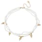 Steve Madden Vintage Luxe Shell Beaded Layered Necklace - image 1