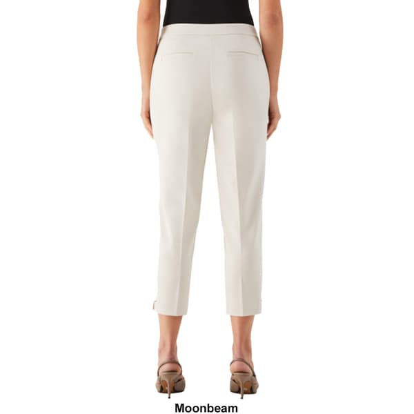 Petite Rafaella&#174; Satin Twill Capri Pants w/Grommets