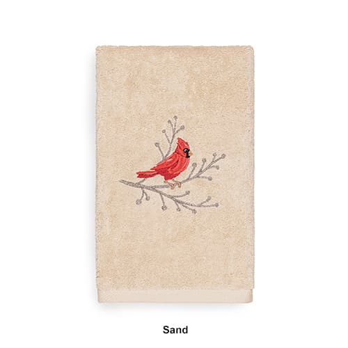 Linum Home Textiles Christmas Cardinal Hand Towel