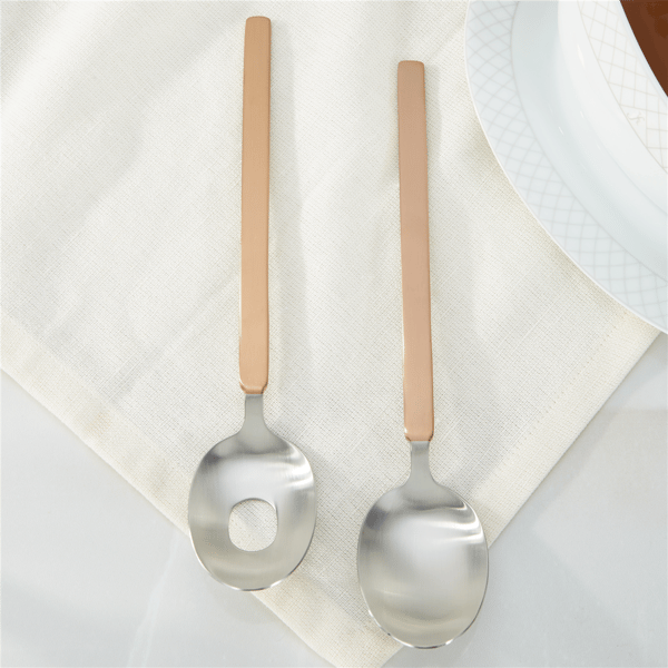 BergHOFF 2pc. Stainless Steel Salad Serving Utensils Duo - image 