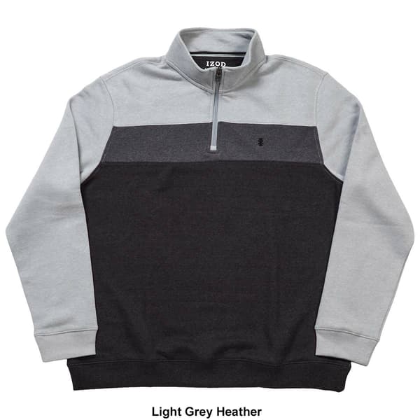 Mens IZOD® Color Block 1/4 Zip Pullover Sweater
