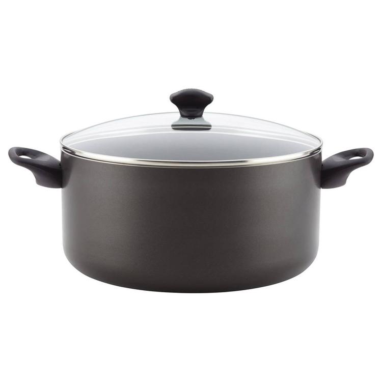 Farberware(R) DiamondMax(tm) 10.5-Quart Black Covered Stockpot