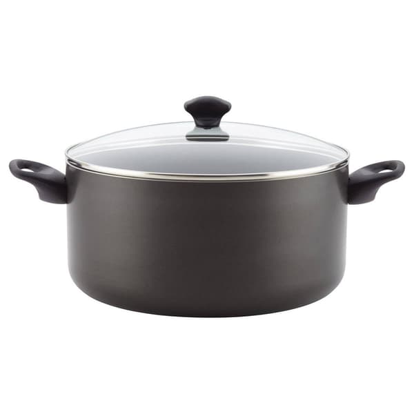 Farberware&#40;R&#41; DiamondMax&#40;tm&#41; 10.5-Quart Black Covered Stockpot - image 