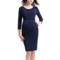Womens Glow & Grow&#40;R&#41; Maternity Midi Dress - image 1